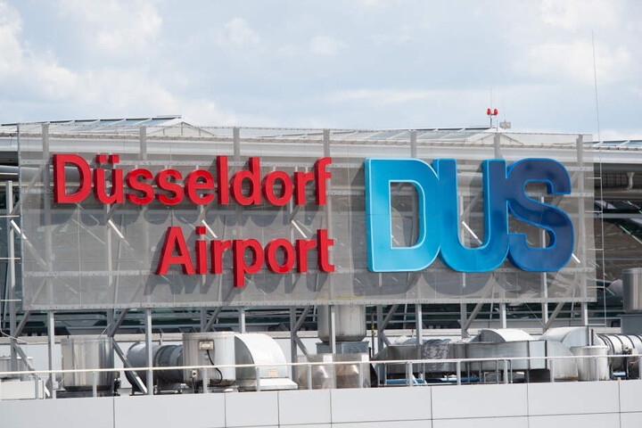 Der Flughafen Düsseldorf.