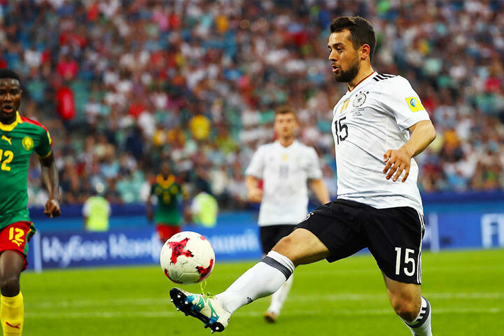 Erzielte in fünf Länderspielen für Deutschland zwei Tore: Amin Younes (r.).
