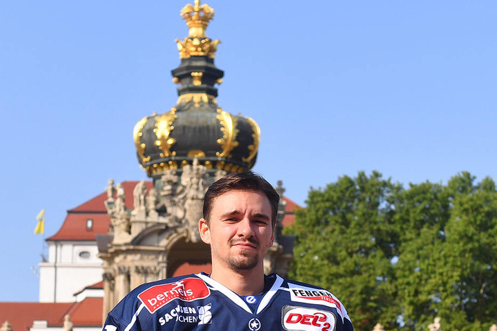 Beim Fotoshooting im Sommer hatte Chris Billich schon bildlich die Krone auf, auf dem Eis noch nicht, aber es kann ja noch werden.