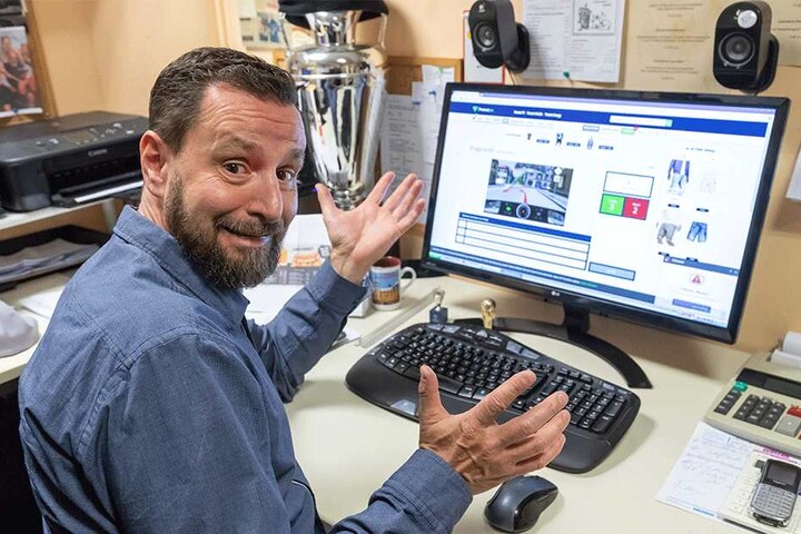 Testsieger André Donath (53) machte acht Fehlerpunkte.