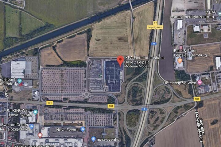 In dem Gebiet zwischen Ikea, dem Kanal, dem ADAC und der Autobahn wurde am Dienstag gesucht.