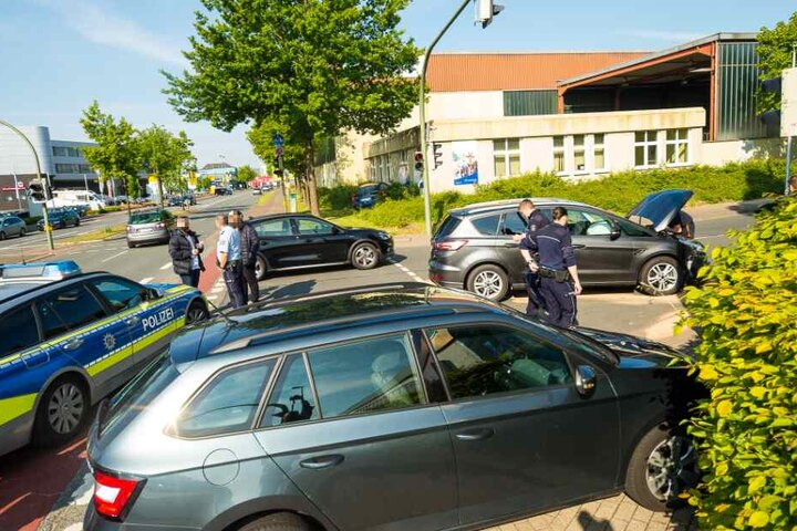 Die Polizei war an der Unfallstelle vor Ort.