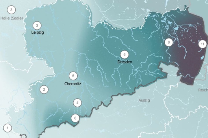 Für Freitag ist in ganz Sachsen Regen angekündigt. Den Schirm solltet Ihr also besser einpacken.