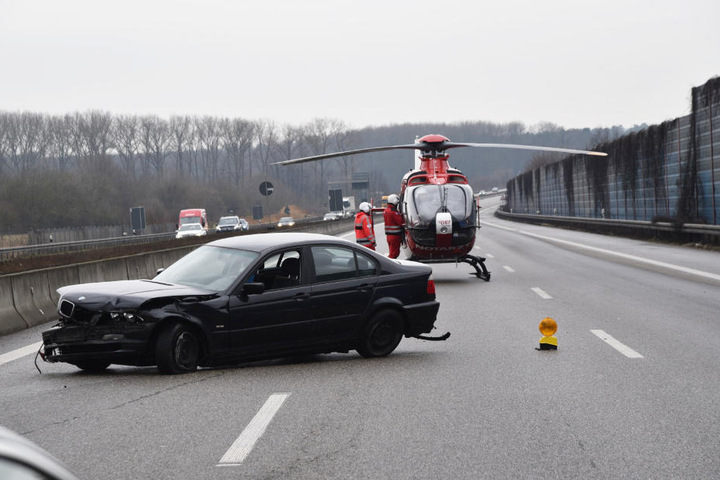 Die Strecke wurde in Richtung Mannheim während des Rettungshubschrauber-Einsatzes voll gesperrt.