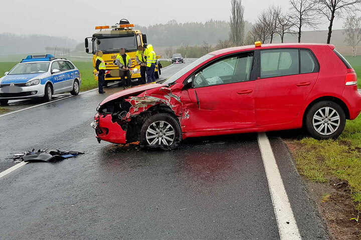 Ein Autofahrer hatte wegen eines Radfahrers vor ihm gebremst.