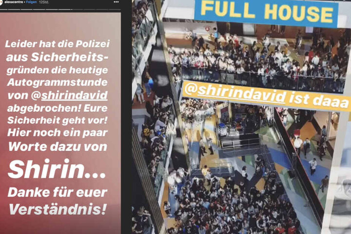 Eine Autogrammstunde im Berliner Alexa musste abgebrochen werden.