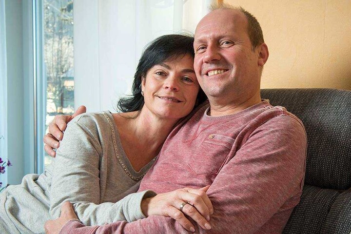 Randfichte Michael Rostig (54) mit seiner neuen Frau Kathrin (51).