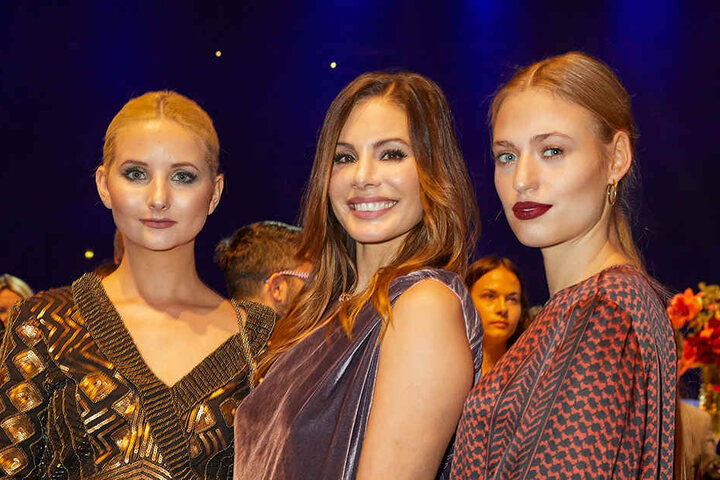 Die Models Anna Hiltrop, Dany Michalski und Cosima Auermann (v.l.)