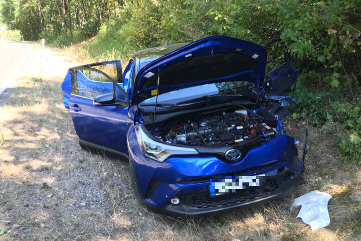 Die Toyota-Fahrerin und ihr kleines Kind wurden bei dem Unfall glücklicherweise nur leicht verletzt.