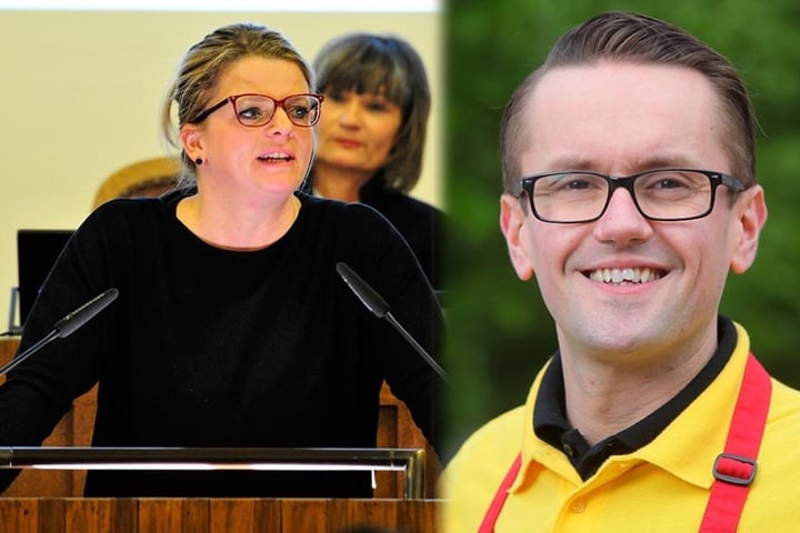 Susanne Schaper (38), Chefin der Fraktion Die Linke und Stadtrat Andreas Marschner (36, CDU) unterstützen die Petition.
