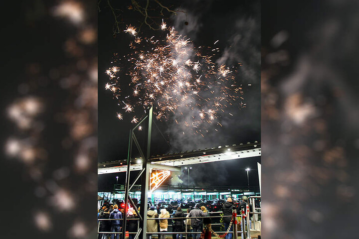 Die Besucher hatten viel Spaß beim Schaufeuerwerk.