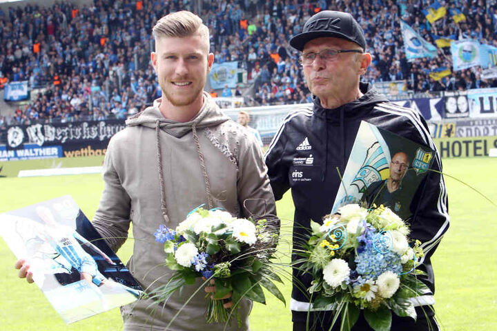 Philip Türpitz (l.) und
Reha-Trainer
Hermann
Kretschmann
wurden verabschiedet.