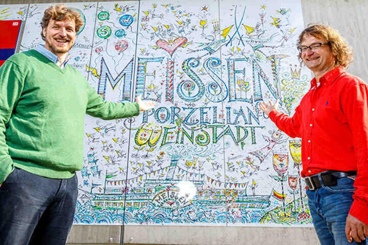 Und sie sind die Künstler dahinter: Kay Leonhardt (51, r.) und Daniel Bahrmann (42).