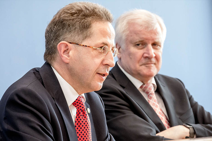 Innenminister Horst Seehofer (CSU, re.) und Hans-Georg Maaßen.