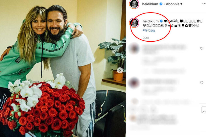 Heidi hat sich einen bösen Verschreiber auf Insta geleistet.