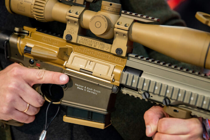 Ein Präzisionsgewehr vom Typ G28 von Heckler und Koch.