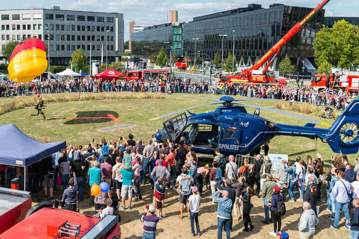 Vorführung des GSG9 beim NRW-Tag 2018.