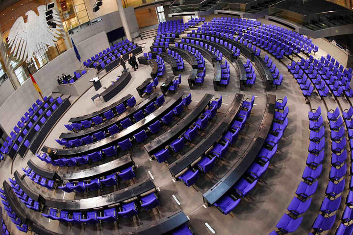 Der Plenarsaal des Deutschen Bundestags (Archivbild).