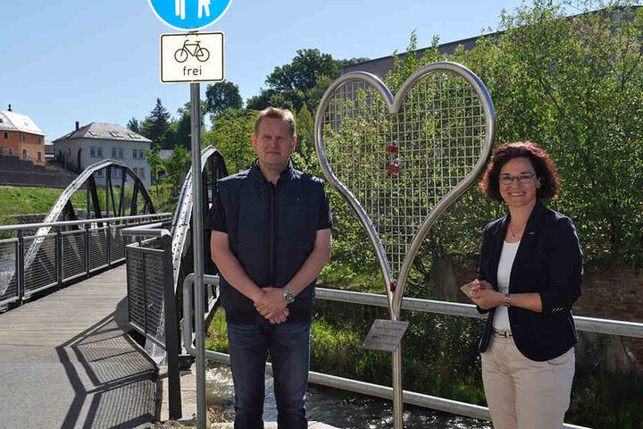 Die Bürgermeisterin von Kirchberg, Dorothee Obst, hatte die herzige Idee.