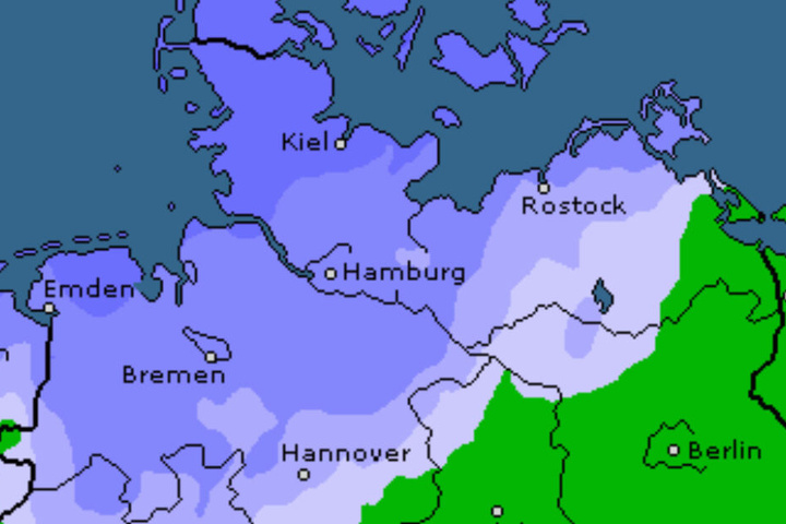 Am Montag ziehen noch Regenschauer über den Norden hinweg.