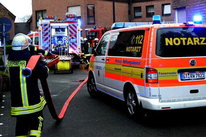Neben der Feuerwehr war auch ein Notarzt vor Ort.