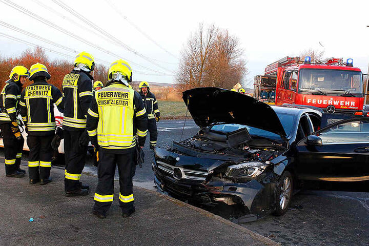 Dem Mercedes wurde offenbar die Vorfahrt genommen.