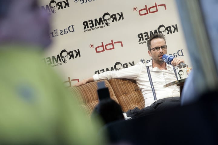 Der Comedian bei der Vorstellung seiner früheren ARD-Sendung "Krömer - Late Night Show" im Jahr 2012.