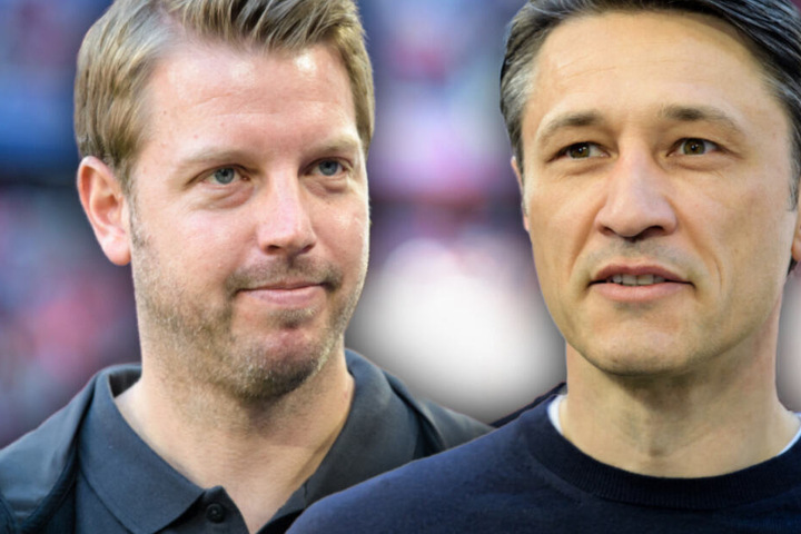 Bremen-Trainer Florian Kohfeldt (l.) und FCB-Coach Niko Kovac (r.) sind beim Elfmeter nicht einer Meinung.