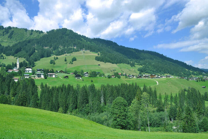 Das Kleinwalsertal in Österreich.
