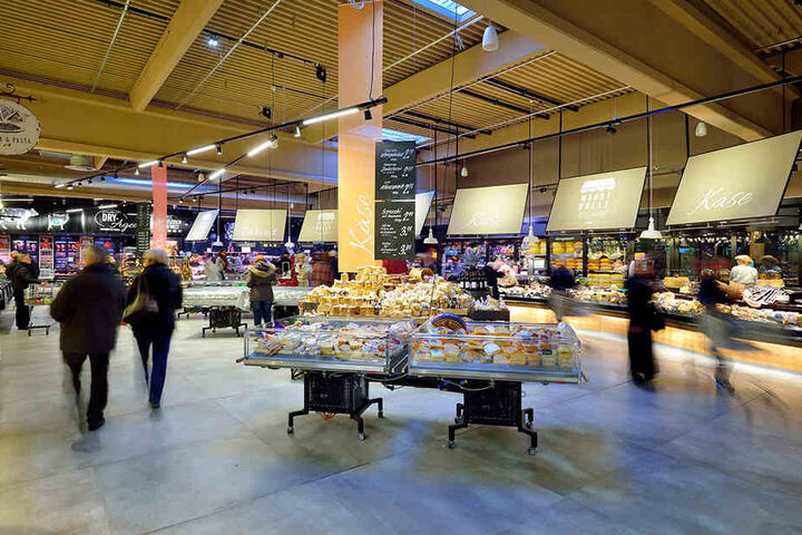 Ob Metzger, Bäcker, Fisch- oder Käsehändler: In der Markthalle findet sich für alles ein Plätzchen.