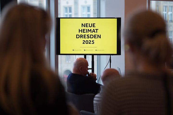 Das nun vorgestellte Motto "Neue Heimat Dresden 2025" sorgte für reichlich Kopfschütteln.