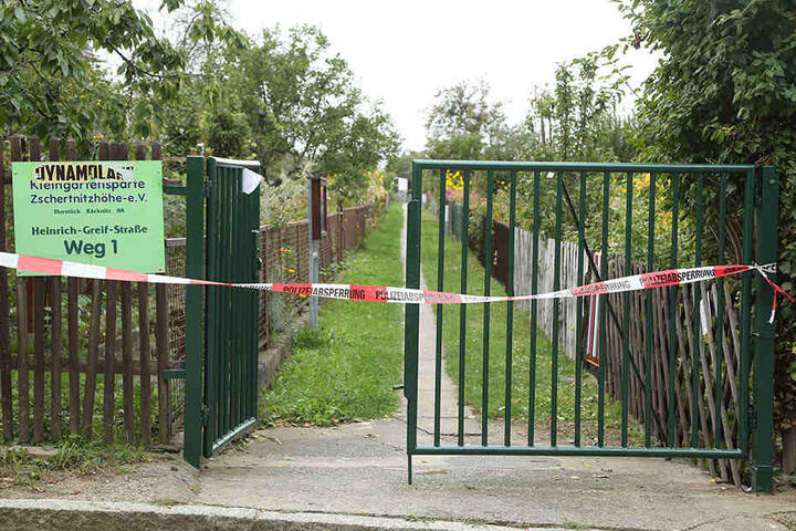 Die Bombe wurde direkt neben einer Kleingartenanlage gefunden.