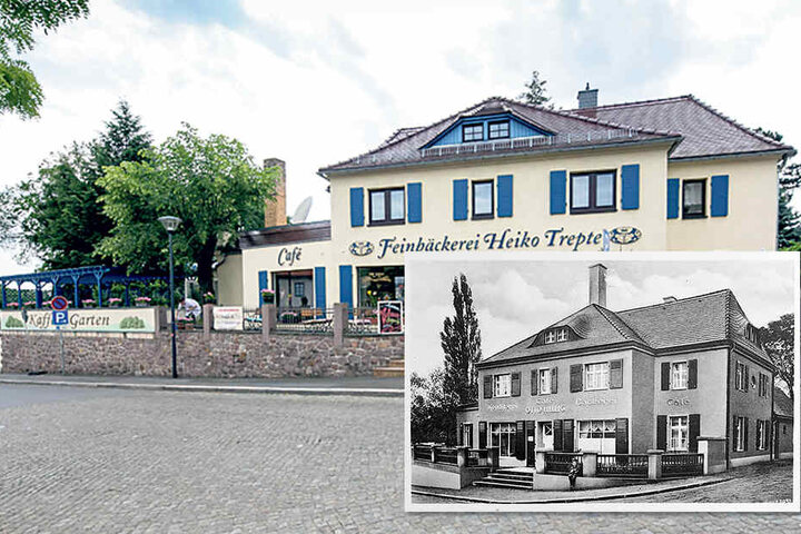 Eine Bäckerei mit langjähriger Geschichte: Die kleine Aufnahme rechts entstand um
1927.