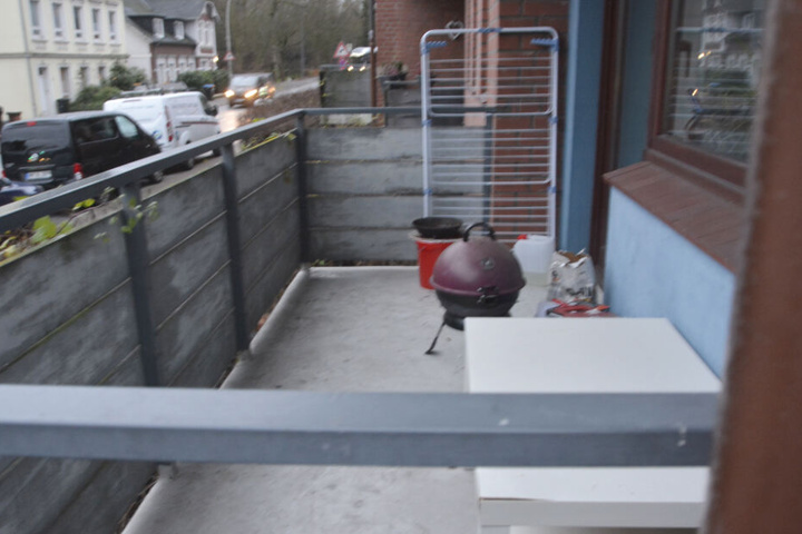 Da steht der Übeltäter: Der Grill wurde in einer Wohnung benutzt.