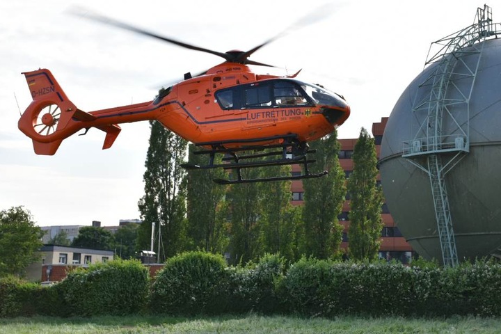 Auch ein Rettungshubschrauber kam zum Einsatz.