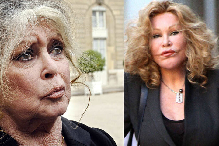 Jocelyn Wildenstein (re.) meint, sie ähnele Brigitte Bardot (li) aufs Haar.