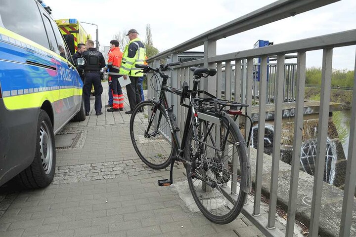 Das Fahrrad des Unfallopfers.