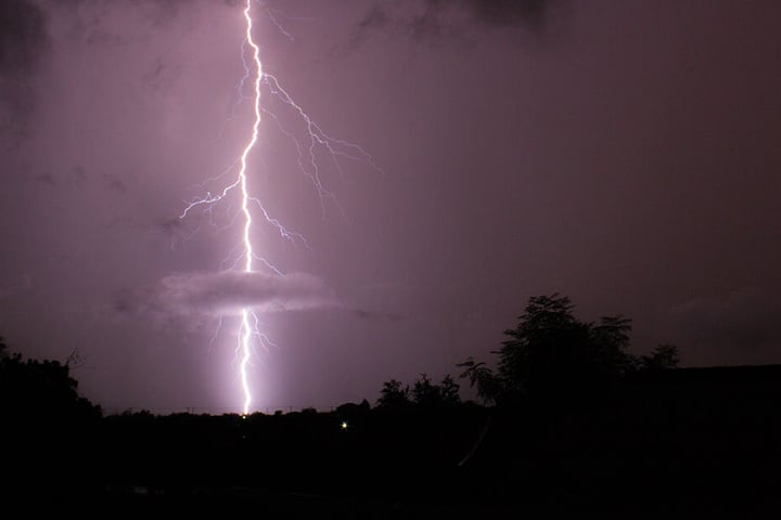 Der 45-Jährige wurde von einem Gewitter-Blitz getroffen. Er starb an der Unfallstelle.