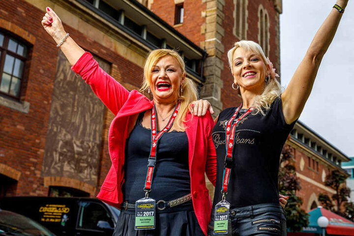 Das sind die neuen Dixie-Ladies: Gabriele Kaul (l.) und Carmen Schlese
bringen weiblichen Charme ins Festival.
