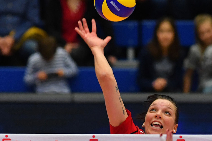 Katharina Schwabe verwandelte am Ende den entscheidenden Matchball für den DSC.