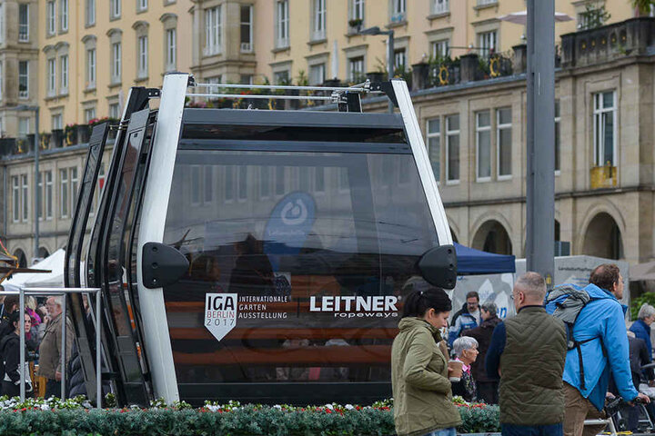 Idee, die am seidenen Faden hängt: So könnten die Gondeln der künftigen Seilbahn am Messegelände aussehen.