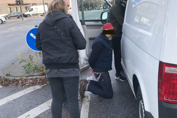 Auch ein Transporter wurde auf illegale Drogen hin durchsucht.