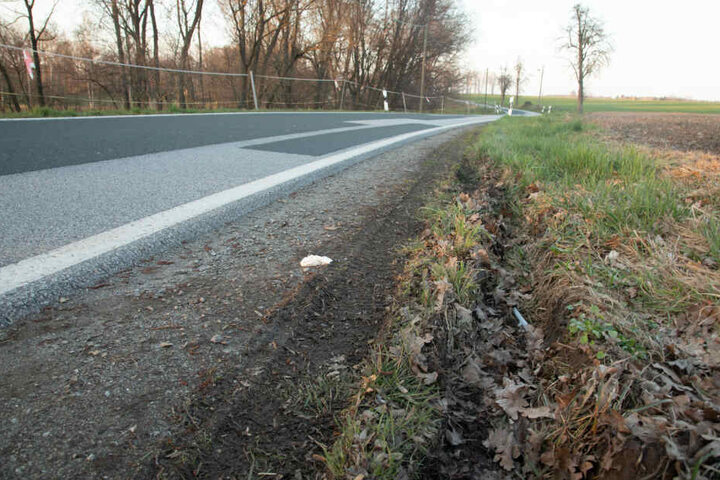 An dieser Stelle an der Südstraße fand die Ehefrau (71) ihren Gatten leblos im Graben.