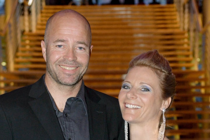 Trond Nystad 2014 beim Olympiaball in Leipzig mit seiner Frau Claudia Nystad.