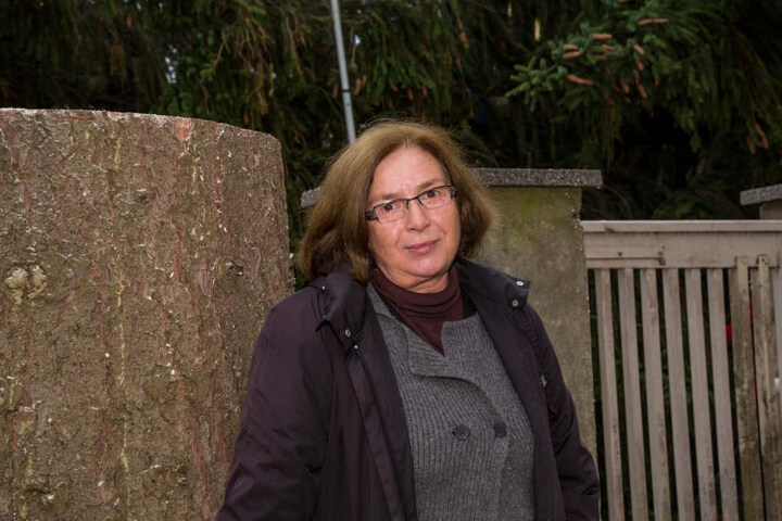 Sie hat
den Baum gesponsort, Birgit Bohlmann.