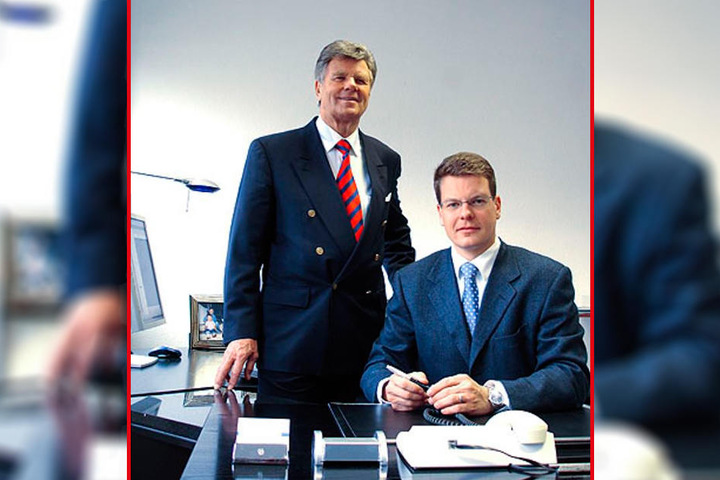 Heute arbeiten Manfred Nagetusch (l.) und sein Sohn Marco in Wiesbaden im Immobiliengeschäft.