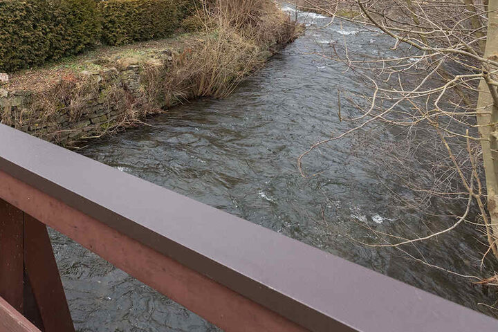 Am Zick-Zack-Weg in Königswalde stürzte der einjährige Junge in den eiskalten Pöhlbach.