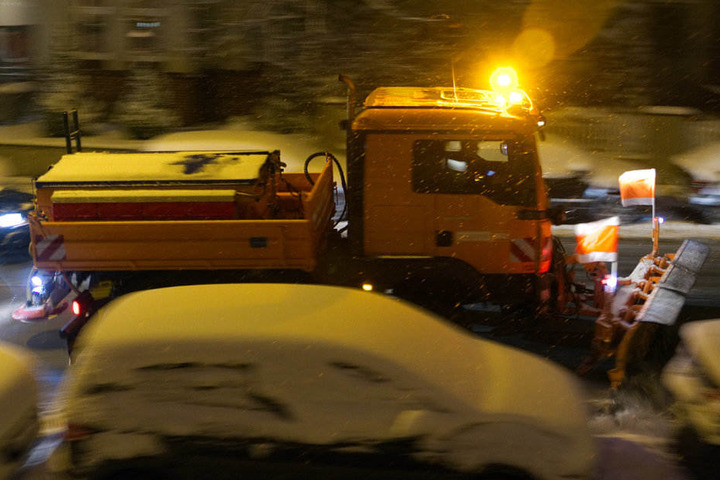 In Thüringen hatte der Winterdienst allerhand zutun.