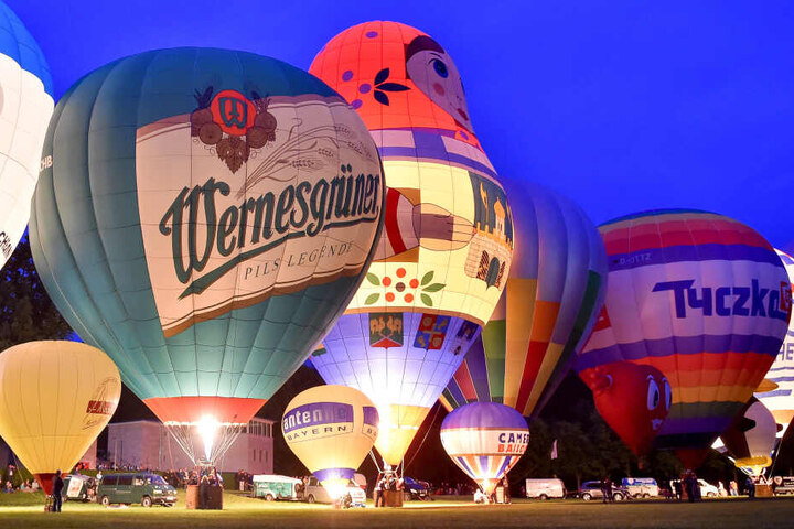 Das Ballonglühen auf der Küchwaldwiese wird der Höhepunkt des Festes.