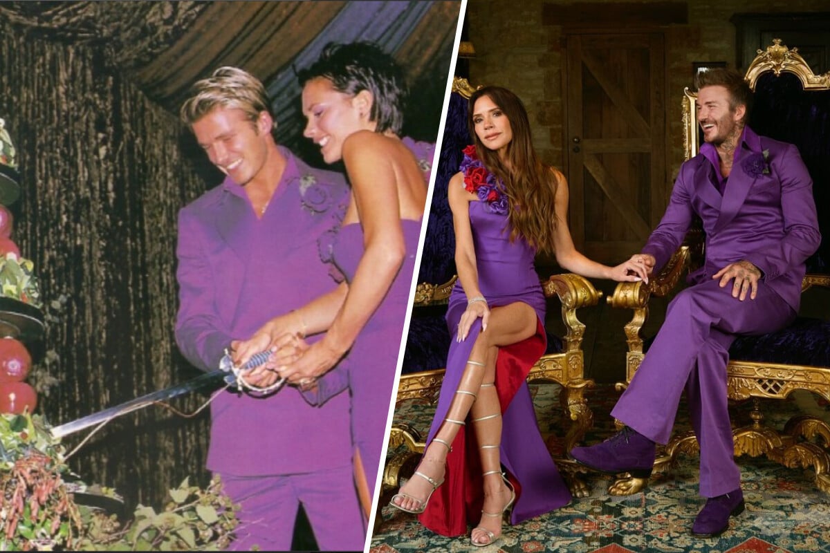 Wie damals: Victoria und David Beckham rekreieren ikonische Hochzeits-Looks!